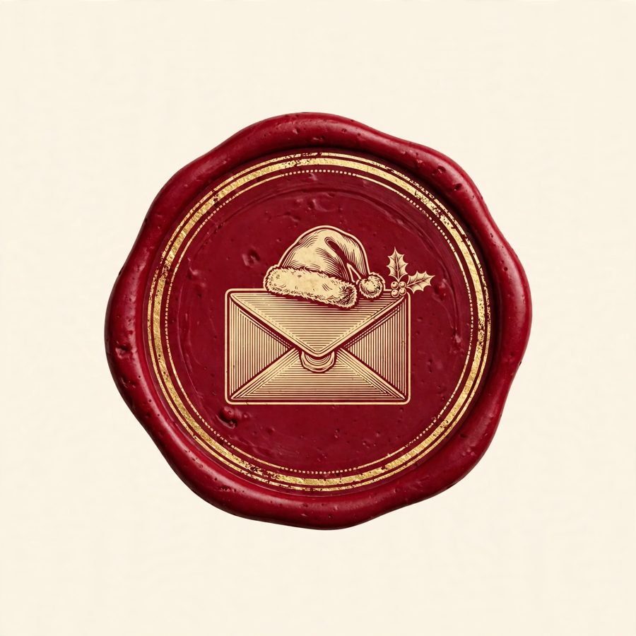 Handwritten Santa Letters wax seal
